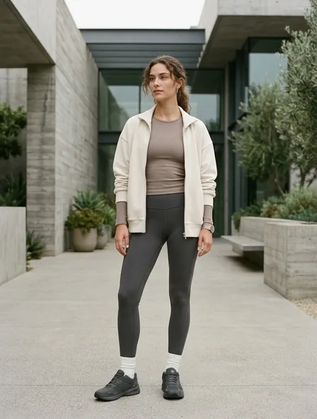 Activewear styled for a lookbook