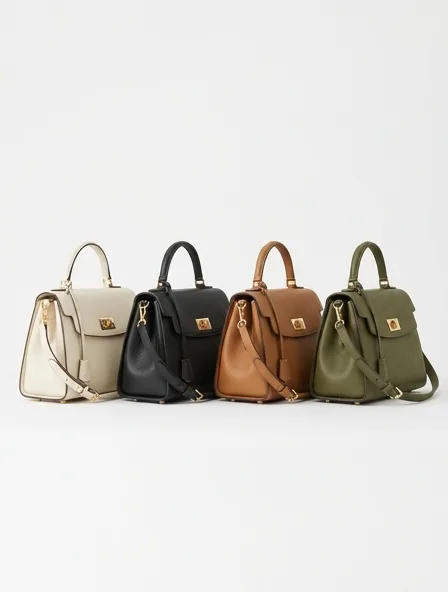 Bag in four colorways, side by side