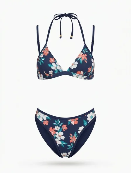 Bikini product photo on a white background