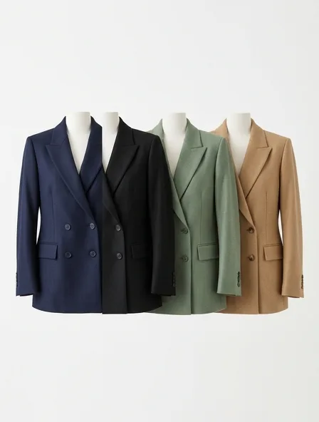 Blazer in four colorways, side by side