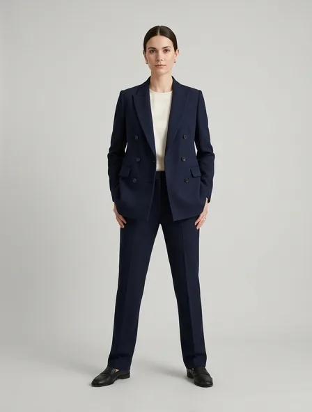Blazer design concept, rendered in a studio