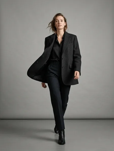 Blazer in motion, a still from a product film