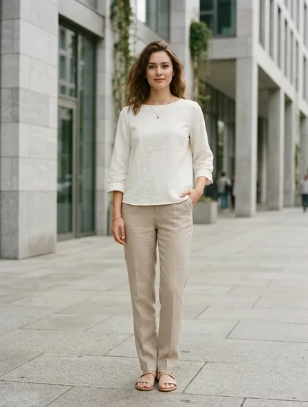 Blouse styled for a lookbook