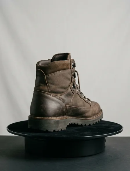 Boot in motion, a still from a product film