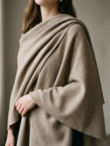Cape fabric close-up showing drape and texture