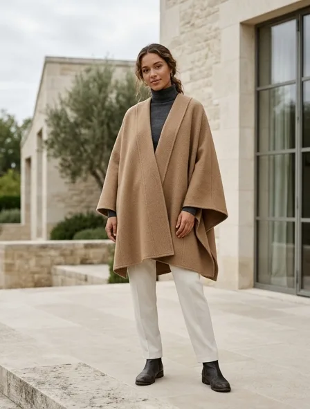 Cape styled for a lookbook