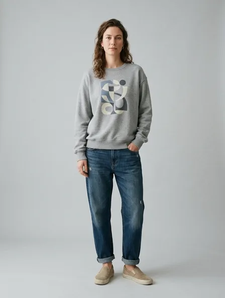 Casual shirt on a model: relaxed fits, comfortable fabrics, easy styling