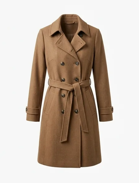 Coat product photo on a white background