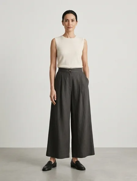 Culottes design concept, rendered in a studio