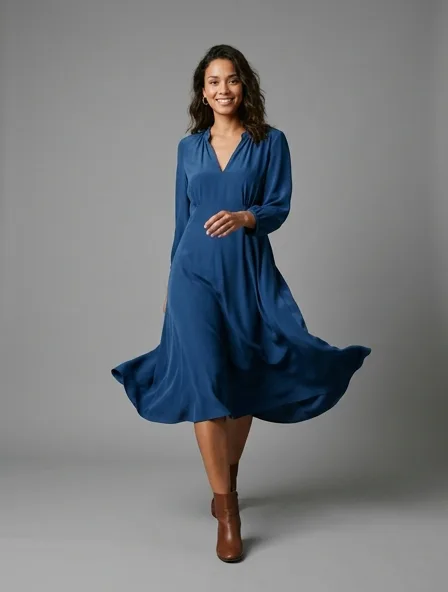 Dress in motion, a still from a product film