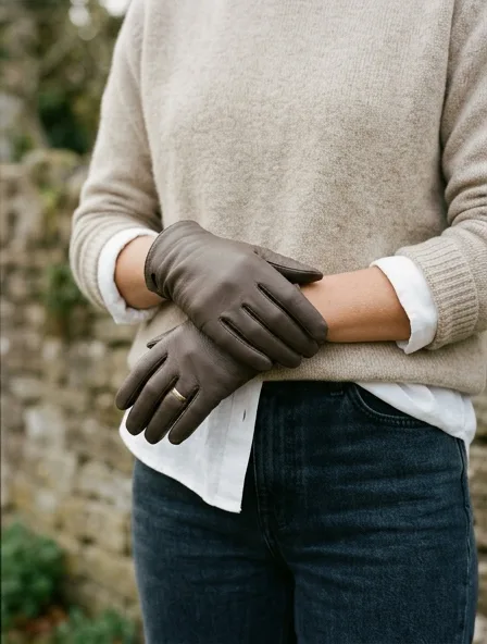 Gloves styled for a lookbook