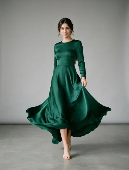 Gown in motion, a still from a product film