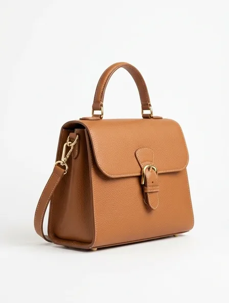 Handbag product photo on a white background