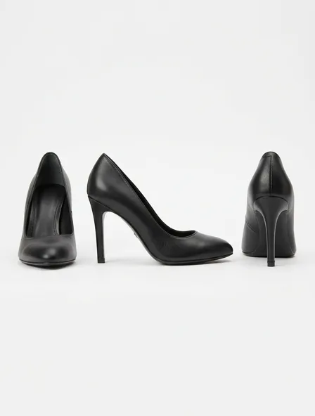 Heel from the front, side and back