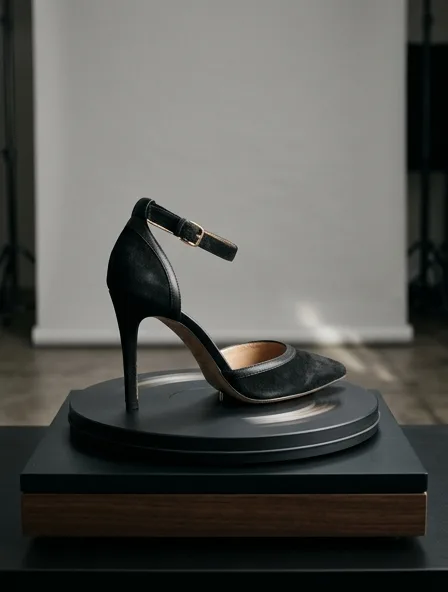 Heel in motion, a still from a product film
