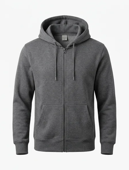 Hoodie product photo on a white background
