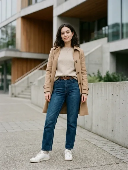 Jeans styled for a lookbook