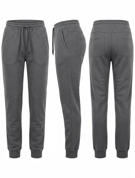 Joggers from the front, side and back