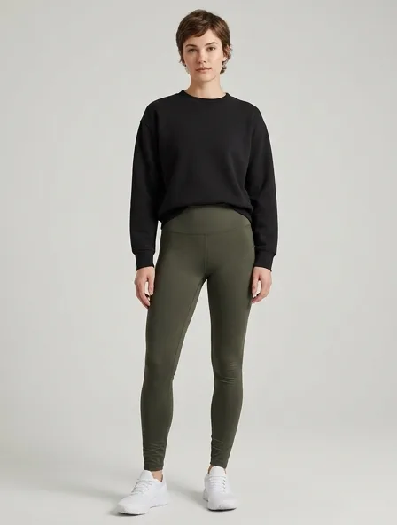 Leggings design concept, rendered in a studio