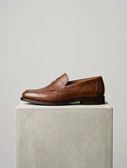 Loafer design concept, rendered in a studio