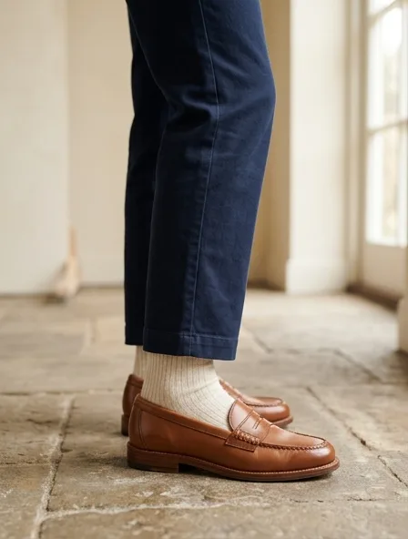 Loafer styled for a lookbook