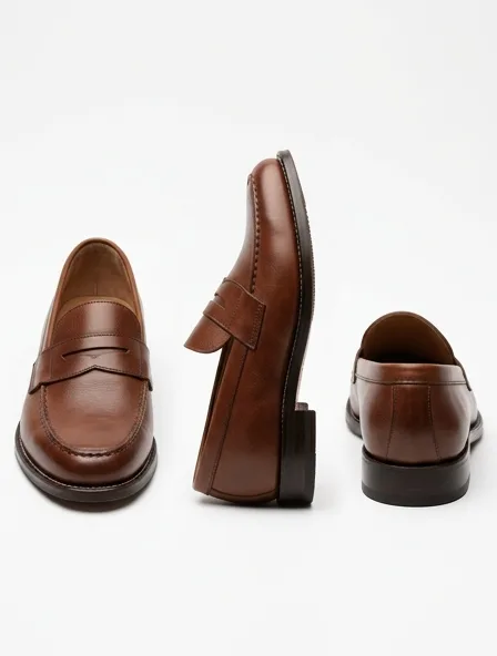 Loafer from the front, side and back