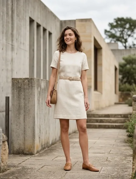 Mini dress styled for a lookbook