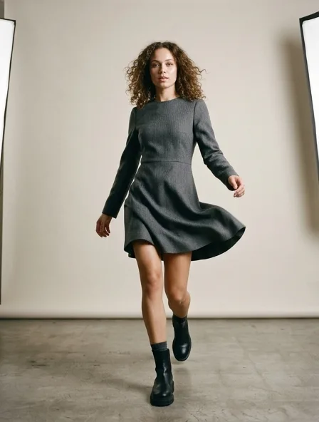 Mini dress in motion, a still from a product film