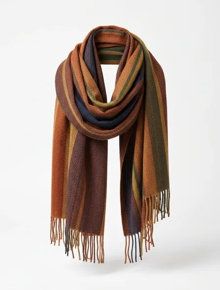 Scarf product photo on a white background