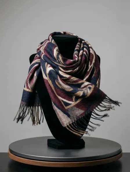 Scarf in motion, a still from a product film