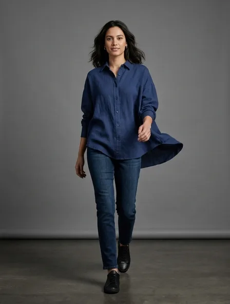 Shirt in motion, a still from a product film
