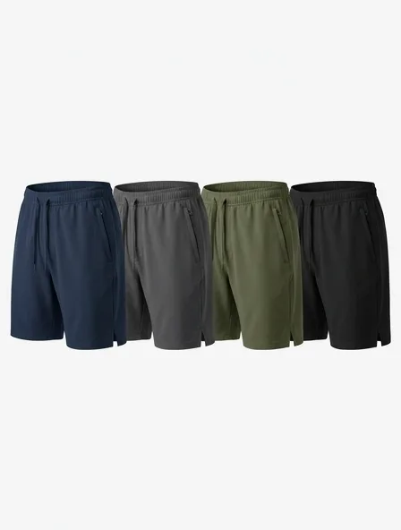 Shorts in four colorways, side by side