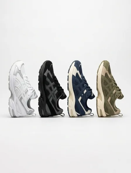 Sneaker in four colorways, side by side