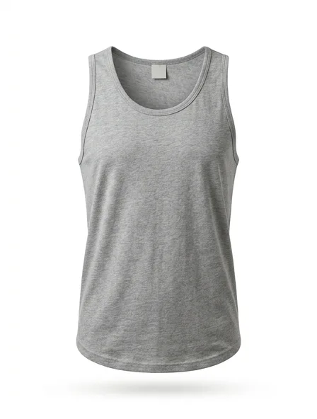 Tank top product photo on a white background
