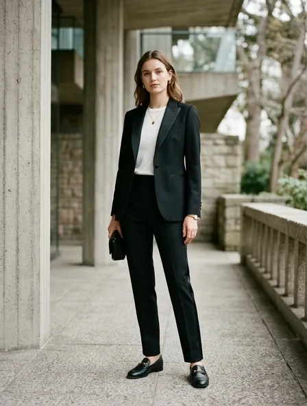 Tuxedo styled for a lookbook