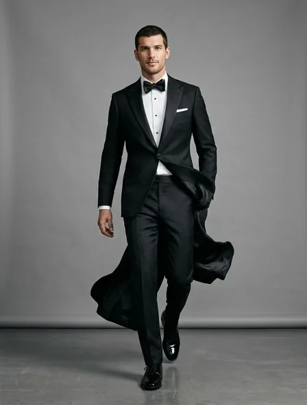 Tuxedo in motion, a still from a product film