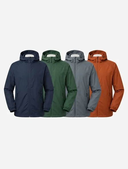 Windbreaker in four colorways, side by side